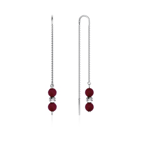 Купить оптом серьги из серебра с агатами 2340650714-37 от Krasnoe