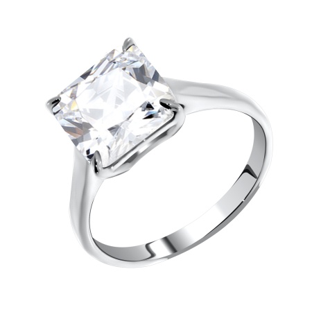 Купить оптом кольцо из серебра с фианитом 1340200279 от Krasnoe