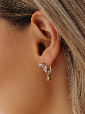 Купить оптом серьги из серебра с фианитами 2340205885-50 от Krasnoe