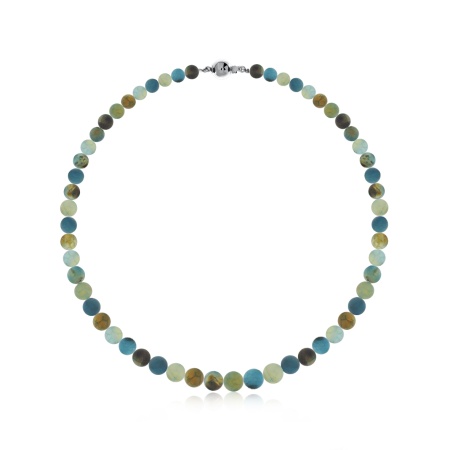 Купить оптом бусы из серебра с агатами 8340396087-70 от Krasnoe