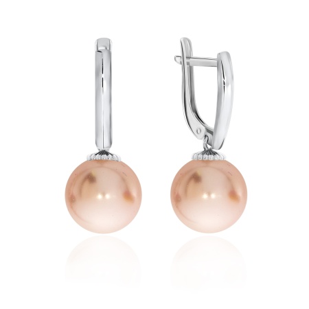 Купить оптом серьги из серебра с жемчугами 2340240821-46 от Krasnoe