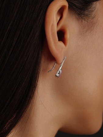 Купить оптом серьги из серебра с кошачий глазами 2340265035-30 от Krasnoe