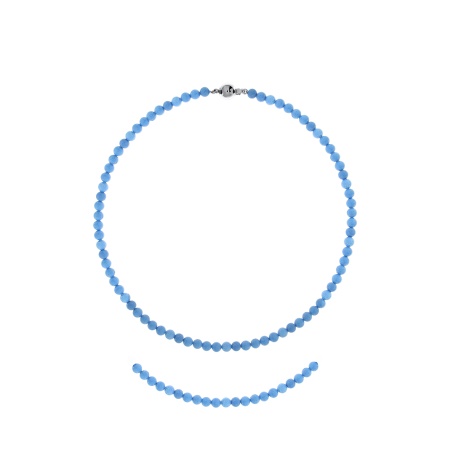 Купить оптом колье из серебра с говлитами 8340276102-40 от Krasnoe