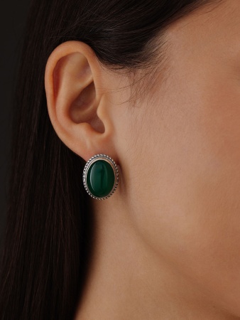 Купить оптом серьги из серебра с агатами 2310390969-60 от Krasnoe