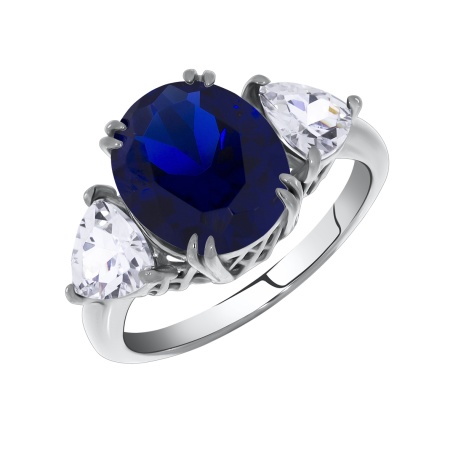 Купить оптом кольцо из серебра с кварцами 1340180223-80 от Krasnoe