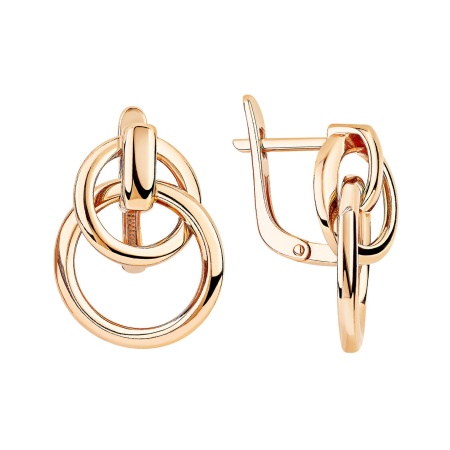 Купить оптом серьги из серебра без вставок 2320405308 от Krasnoe