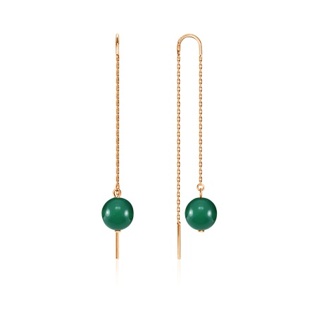 Купить оптом серьги из серебра с агатами 2320390711-2-60 от Krasnoe