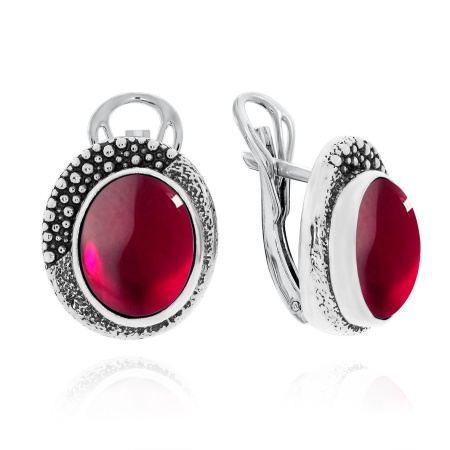 Купить оптом серьги из серебра с агатами 2310392399-37 от Krasnoe