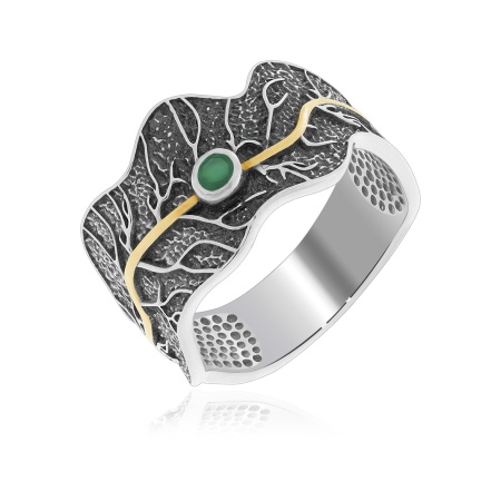 Купить оптом кольцо из серебра с агатом 1317391774-60 от Krasnoe