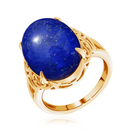 Купить оптом кольцо из серебра с лазуритом 1320470968 от Krasnoe