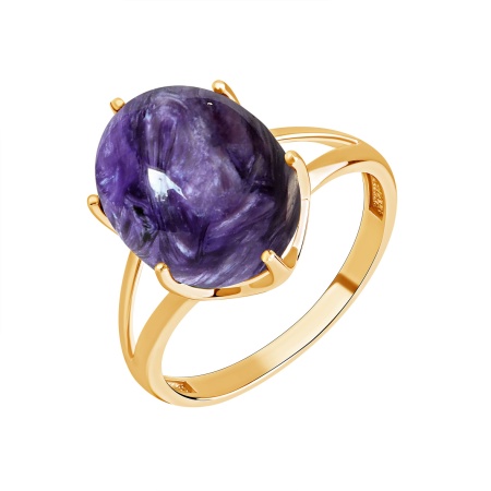 Купить оптом кольцо из серебра с чароитом 1320461944 от Krasnoe