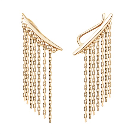 Купить оптом серьги из серебра без вставок 2320404904-16 от Krasnoe