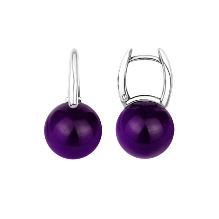 Купить оптом серьги из серебра с кристалл ювелирныйами 2340294318-9 от Krasnoe