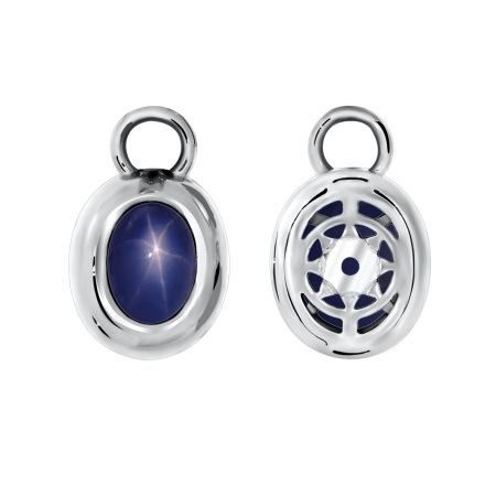 Купить оптом подвеска из серебра с сапфир звездчатыйами 3340940365-1-8 от Krasnoe