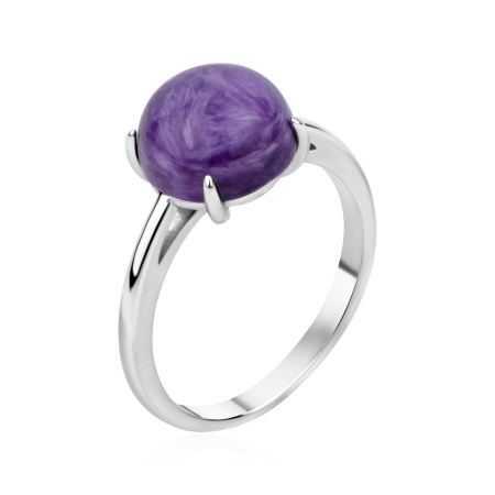 Купить оптом кольцо из серебра с чароитом 1340466585 от Krasnoe