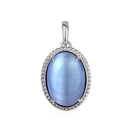 Купить оптом подвеска из серебра с кошачий глазом 3340266380-70 от Krasnoe