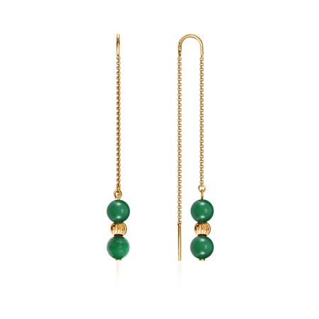 Купить оптом серьги из серебра с агатами 2320390720-60 от Krasnoe