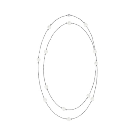 Купить оптом колье из серебра с кварцем 8340676192-110-10 от Krasnoe