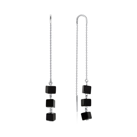 Купить оптом серьги из серебра с агатами 2340390706-2-20 от Krasnoe