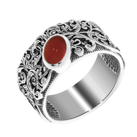 Купить оптом кольцо из серебра с агатом 1310391369-31 от Krasnoe