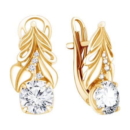 Купить оптом серьги из серебра с фианитами 2320205789л от Krasnoe