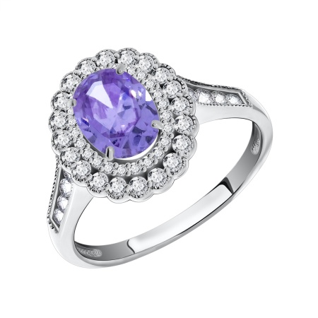 Купить оптом кольцо из серебра с фианитами 1340200184-84 от Krasnoe