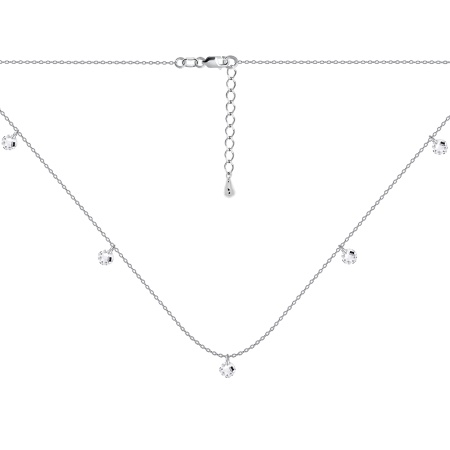 Купить оптом колье из серебра с фианитами 8340203072-40 от Krasnoe