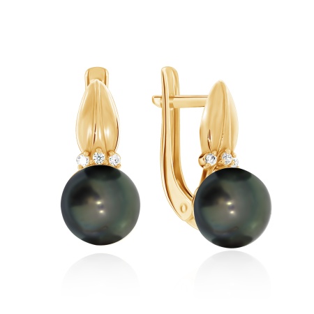 Купить оптом серьги из серебра с жемчугами и фианитами 2320050893-20 от Krasnoe