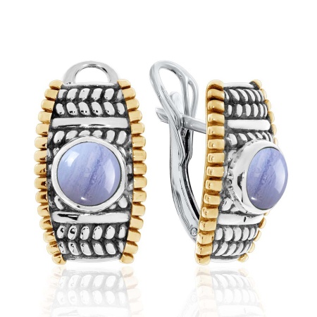 Купить оптом серьги из серебра с агатами 2317391755-84 от Krasnoe