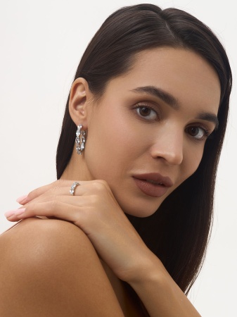 Купить оптом серьги из серебра с топазами 2340071183 от Krasnoe