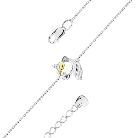 Купить оптом браслет из серебра с фианитом 4350205204л-16-15 от Krasnoe