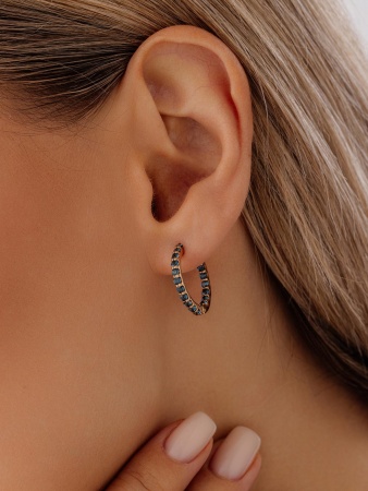 Купить оптом серьги из серебра с топазом 2320071315-76 от Krasnoe