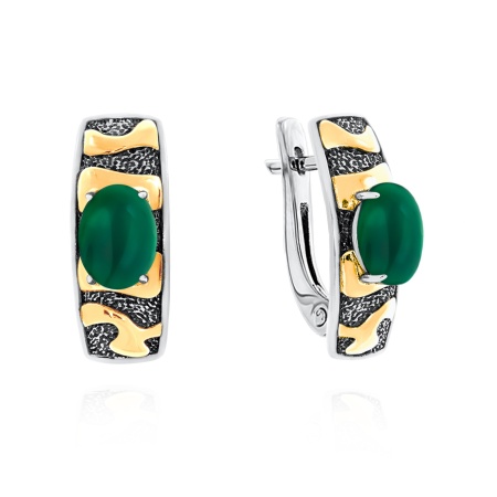 Купить оптом серьги из серебра с агатами 2317391758-60 от Krasnoe