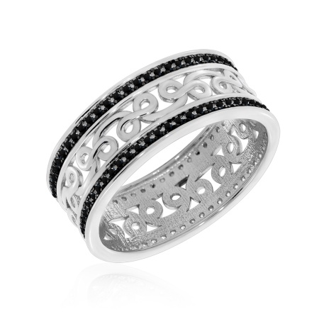 Купить оптом кольцо из серебра с ситаллами 1348881361л-20-185 от Krasnoe