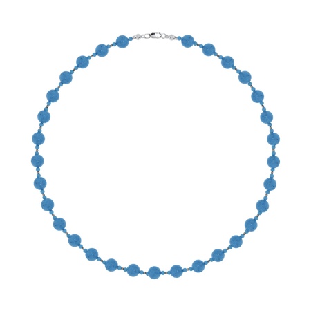 Купить оптом колье из серебра с говлитами 8340276085-55 от Krasnoe