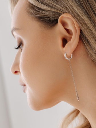 Купить оптом серьги из серебра без вставок 2340405685-9 от Krasnoe