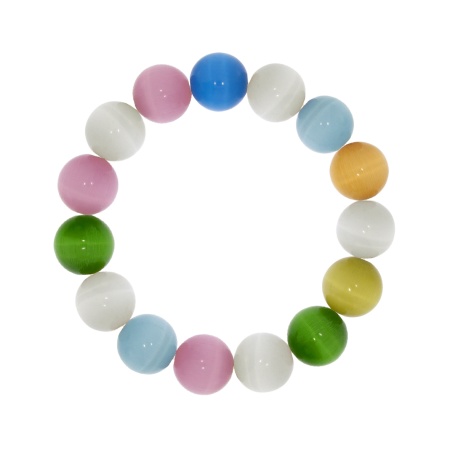 Купить оптом браслет на нити с кошачий глазами 4000266324-17 от Krasnoe