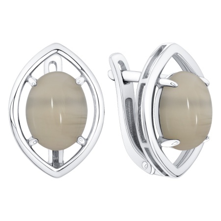 Купить оптом серьги из серебра с агатами 2340395766-21 от Krasnoe