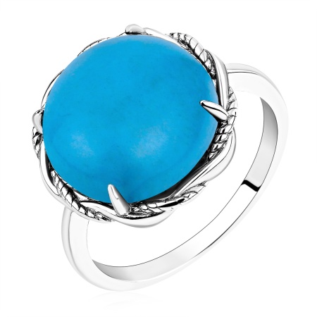 Купить оптом кольцо из серебра с бирюзой 1340315042 от Krasnoe