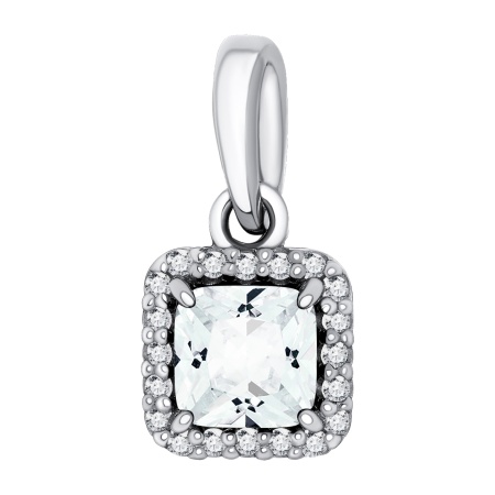 Купить оптом подвеска из серебра с топазом и фианитами 3340071875-1 от Krasnoe