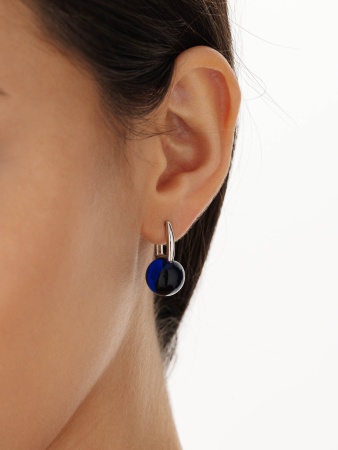 Купить оптом серьги из серебра с кристалл ювелирныйами 2340294318-80 от Krasnoe