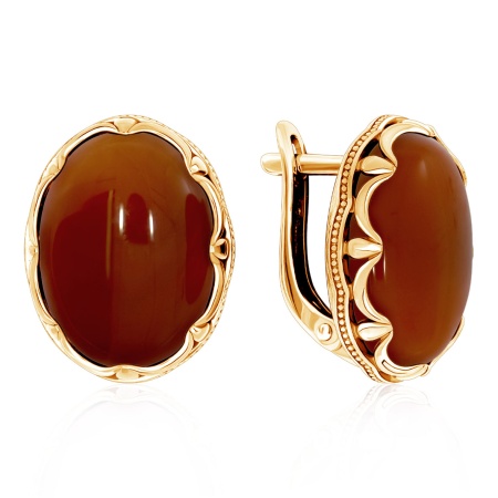 Купить оптом серьги из серебра с агатами 2320395121-40 от Krasnoe