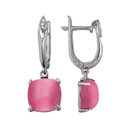 Купить оптом серьги из серебра с фианитами 3987013455-1 от Krasnoe