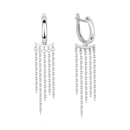 Купить оптом серьги из серебра без вставок 2340405655-16 от Krasnoe