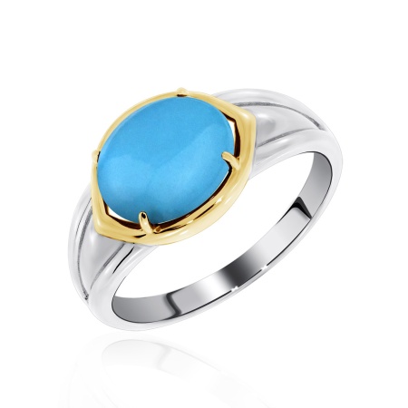 Купить оптом кольцо из серебра с бирюзой 1350311180 от Krasnoe