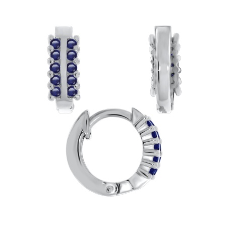 Купить оптом серьги из серебра с ситаллами 2340881278-82 от Krasnoe