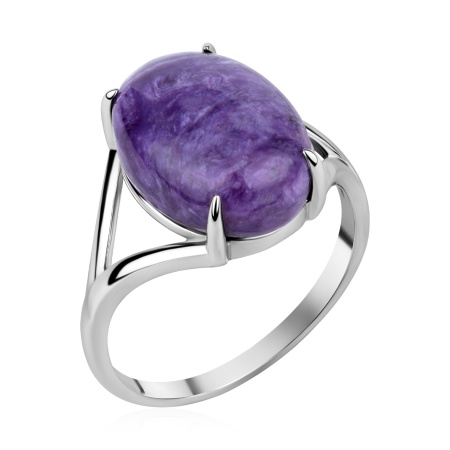 Купить оптом кольцо из серебра с чароитом 1340466377 от Krasnoe