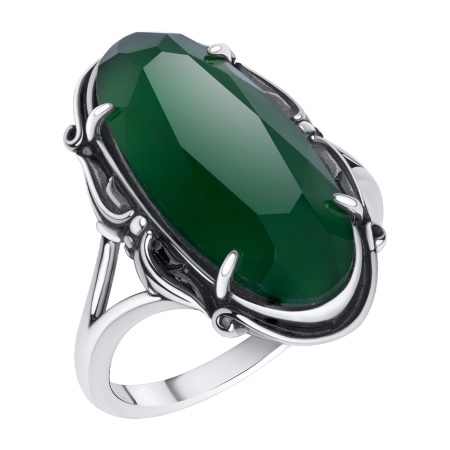 Купить оптом кольцо из серебра с агатом 1310395754-60 от Krasnoe