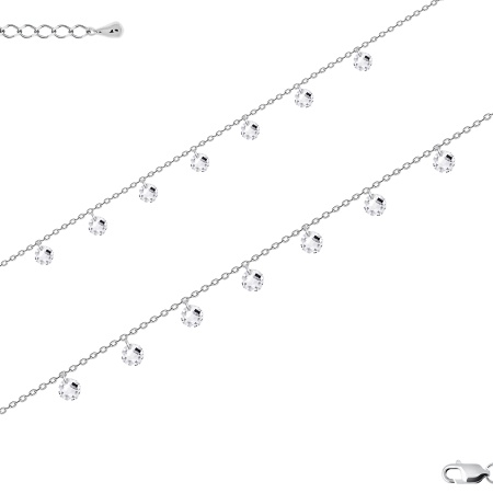 Купить оптом браслет из серебра с фианитами 4340202482-18 от Krasnoe