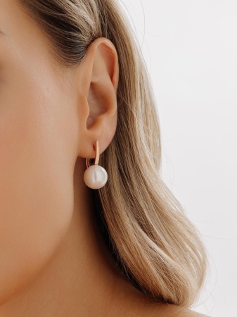 Купить оптом серьги из серебра с жемчугами 2320241557-1 от Krasnoe